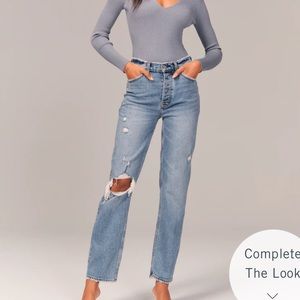 Abercrombie High Rise Dad Jeans